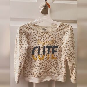 Toddler girls long sleeve animal print
